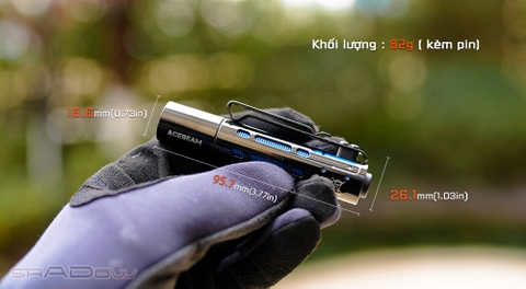 Đèn pin ACEBEAM RIDER RX độ sáng 650 lumen chiếu xa 96m