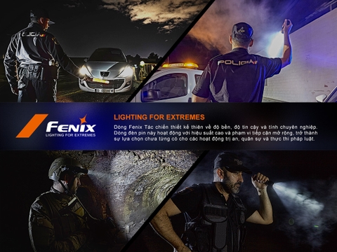 Đèn pin FENIX PD36R PRO sáng 2800lm chiếu xa 380m pin 21700 5000mAh sạc USB C công tắc kép phản ứng nhanh