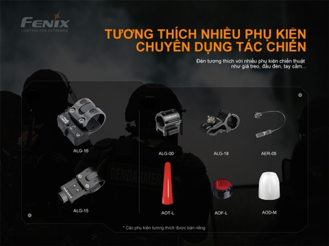 Đèn pin FENIX TK22 TAC sáng 2800lm chiếu xa 540m pin 21700 5000mAh