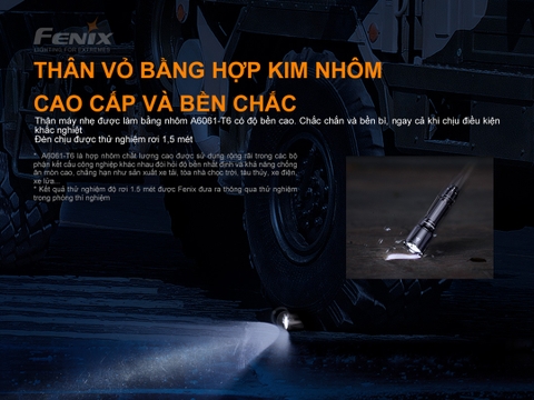 Đèn pin FENIX TK22 TAC sáng 2800lm chiếu xa 540m pin 21700 5000mAh