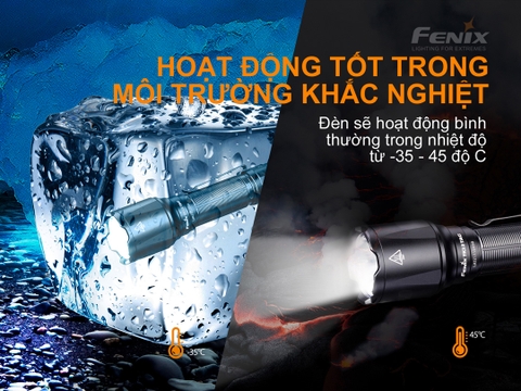 Đèn pin FENIX TK22 TAC sáng 2800lm chiếu xa 540m pin 21700 5000mAh