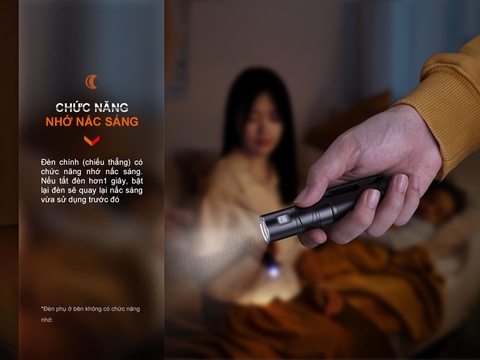 Đèn pin mini FENIX LD12R sáng 600 lumen LED chính và LED phụ pin 14500 800mAh clip gài nam châm