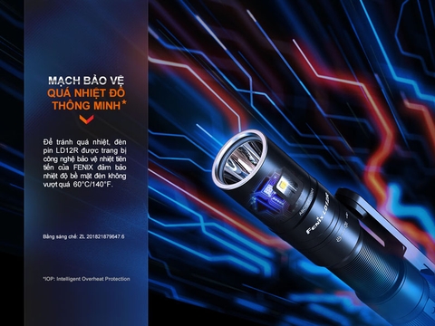 Đèn pin mini FENIX LD12R sáng 600 lumen LED chính và LED phụ pin 14500 800mAh clip gài nam châm