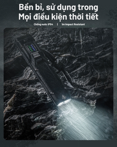 Đèn pin NITECORE EDC25 sáng 3000 lumen chiếu xa 300m pin 1700mAh công tắc kép chiến thuật