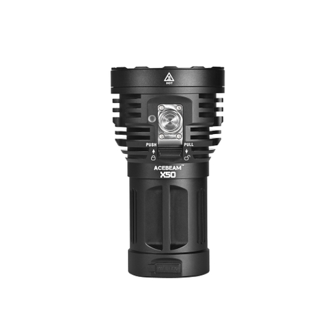 Đèn pin ACEBEAM X50 CRI95 độ sáng 21000 lumen nhiệt màu 4500K chiếu xa 494m pin tích hợp cổng sạc xả USB C
