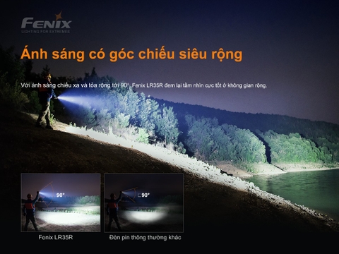 Đèn pin FENIX LR35R độ sáng 10.000lm chiếu xa 500m