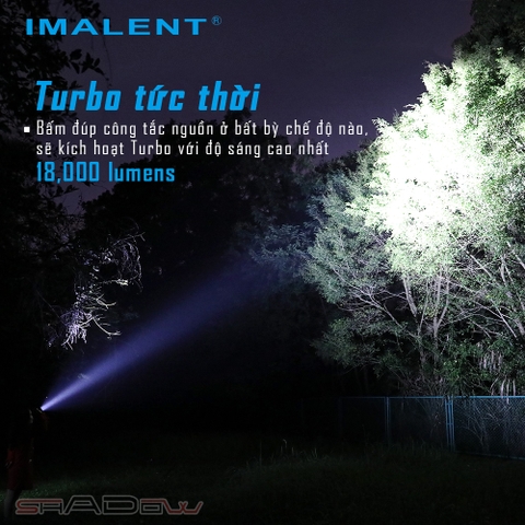 Đèn pin siêu sáng IMALENT R60C sáng 18000lm chiếu xa 1038m