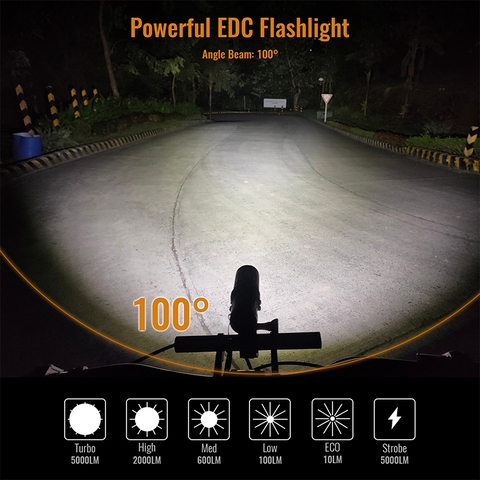 Đèn pin SOFIRN SP33S LED CREE XHP70.2 độ sáng 5000 lumen chiếu xa 264m pin sạc 26650 sạc Type-C