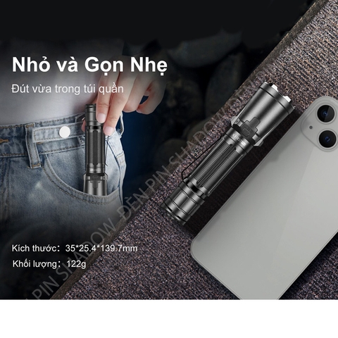 Đèn pin đặc chủng KLARUS XT11GT PRO V2 sáng 3300 lumen chiếu xa 410m