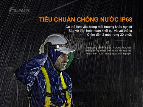 Đèn pin chống cháy nổ FENIX WF30RE độ sáng 280 lumen chiếu xa 170m pin 2600mAh