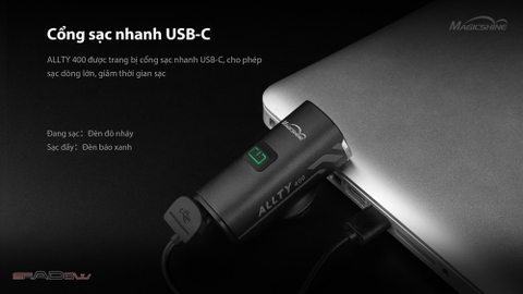 Combo Đèn xe đạp MAGICSHINE ALLTY 400 V2.0 và Đèn hậu xe đạp SEEMEE 20