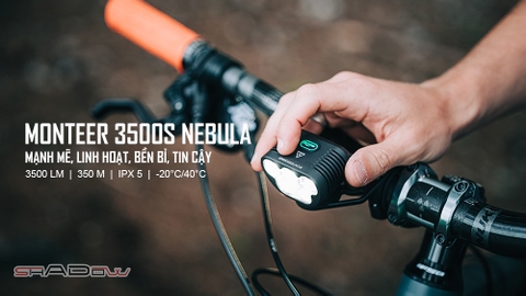 Đèn xe đạp MAGICSHINE MONTEER 3500S độ sáng 3500 lumen pin 7.2V 5200mAH