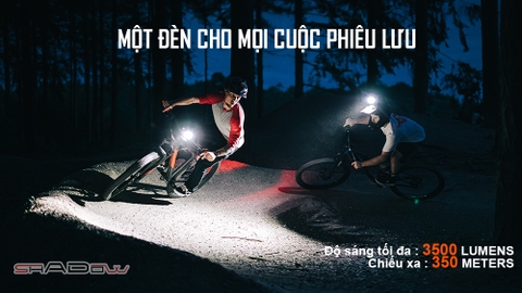 Đèn xe đạp MAGICSHINE MONTEER 3500S độ sáng 3500 lumen pin 7.2V 5200mAH
