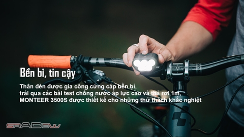 Đèn xe đạp MAGICSHINE MONTEER 3500S độ sáng 3500 lumen pin 7.2V 5200mAH