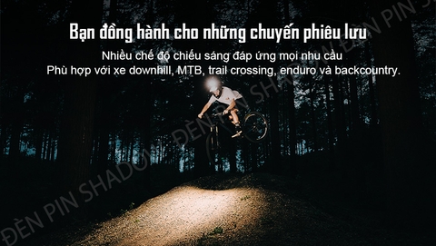 Đèn xe đạp MAGICSHINE MONTEER 6500S sáng 6500 lumen pin 7.2V 10000mAh