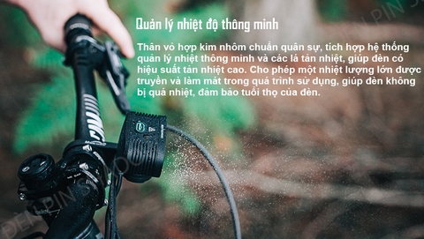 Đèn xe đạp MAGICSHINE MONTEER 6500S sáng 6500 lumen pin 7.2V 10000mAh