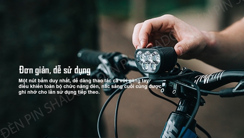 Đèn xe đạp MAGICSHINE MONTEER 6500S sáng 6500 lumen pin 7.2V 10000mAh