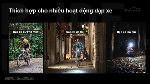 Đèn xe đạp MAGICSHINE RN 1200 sáng 1200lm pin 4000mAh sạc USB-C