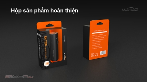 Đèn xe đạp MAGICSHINE RN 1200 sáng 1200lm pin 4000mAh sạc USB-C