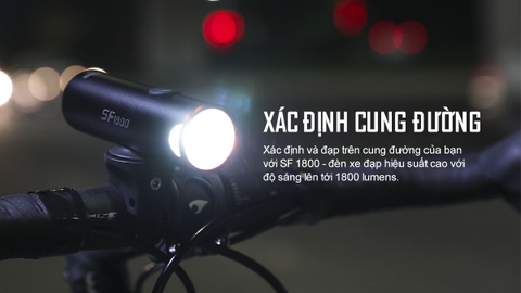 Đèn xe đạp MAGICSHINE SF1800 sáng 1800lm chiếu xa 200m pin sạc 5000mAh USB-C powerbank