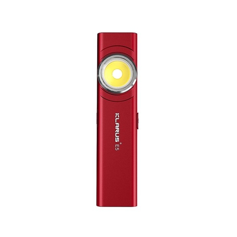 Đèn pin mini KLARUS E5 độ sáng 600 lumens chiếu xa 30m sử dụng 2 LED COB đuôi nam châm sạc USB C