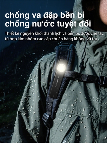 KLARUS E5 PLUS – Đèn pin EDC siêu mỏng 650lm, sạc Type-C, siêu nhẹ 39g