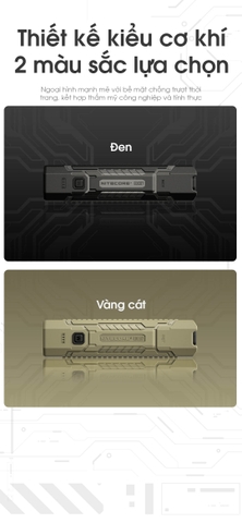 NITECORE EDC07 – Đèn pin EDC nhỏ gọn, sáng 1500 lumen 3 nhiệt màu sáng CRI, siêu nhẹ chỉ 70g