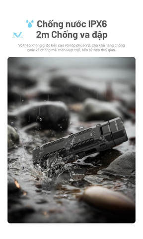 NITECORE EDC09 – Đèn pin EDC xoay đầu đa năng sáng 1600 lm 3 nhiệt màu sáng CRI