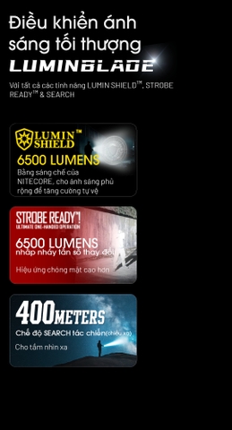 Đèn pin NITECORE EDC29 độ sáng 6500 lm chiếu xa 400m pin 2500mAh sạc USB-C màn hình OLED