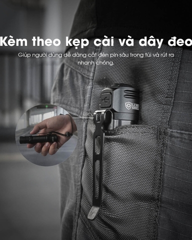 Đèn pin NITECORE EDC31 sáng 3500 Lumens chiếu xa 380m nhỏ gọn kiêm tác chiến