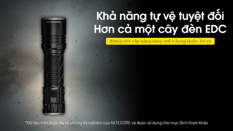 Đèn pin NITECORE EDC35 độ sáng 5000 lumen chiếu xa 550m pin 21700 cổng sạc USB-C