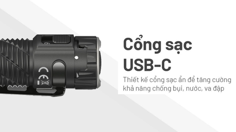 Đèn pin NITECORE EDC35 độ sáng 5000 lumen chiếu xa 550m pin 21700 cổng sạc USB-C