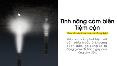 Đèn pin NITECORE EDC35 độ sáng 5000 lumen chiếu xa 550m pin 21700 cổng sạc USB-C