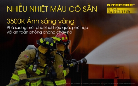 Đèn pin đeo đầu chống cháy nổ NITECORE EH1 sáng 260 lumens chiếu xa 205m pin dung lượng 6800mAh