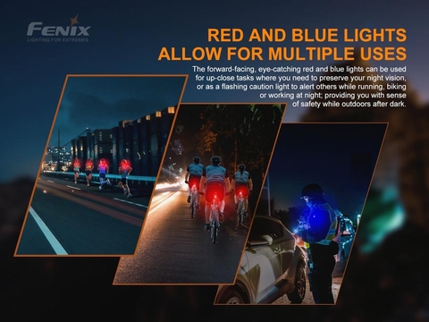 Đèn pin gài mũ FENIX E-LITE độ sáng 150 lumen chiếu xa 40 mét cổng sạc USB pin liền thân 275mAh