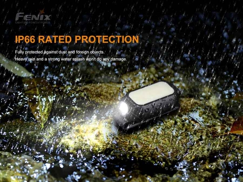 Đèn pin gài mũ FENIX E-LITE độ sáng 150 lumen chiếu xa 40 mét cổng sạc USB pin liền thân 275mAh