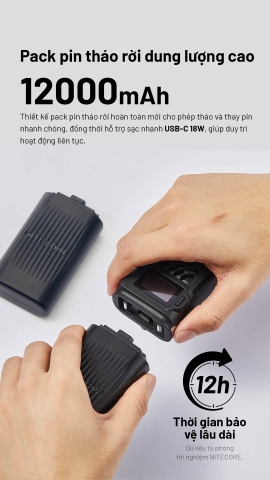 Nitecore EMR25 – Thiết bị đuổi muỗi điện tử đa năng, pin 12.000mAh có PowerBank