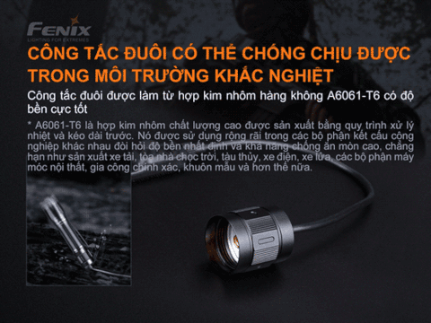 Công tắc chiến thuật FENIX AER-05 hỗ trợ phản ứng nhanh tương thích với Fenix ​​TK16 V2.0, TK28 TAC, PD36 TAC