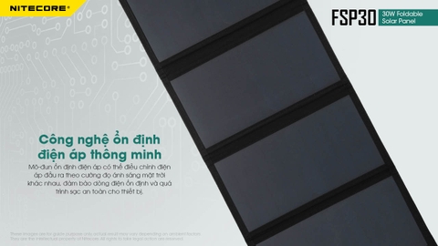 Tấm pin năng lượng mặt trời gấp gọn NITECORE FSP30 (30W)