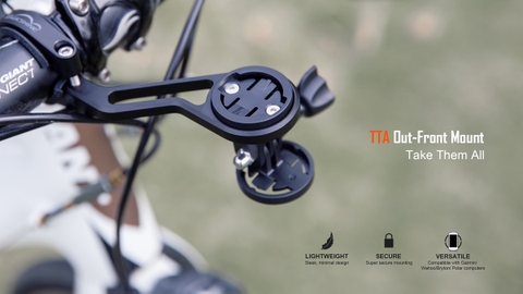 Gá xe đạp đa năng MAGICSHINE TTA v2 hỗ trợ tương thích đồng hồ Garmin, Wahoo, Polar, và Bryton, có thể treo Gopro và tất cả đèn xe đạp Magicshine