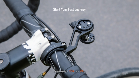 Gá xe đạp đa năng MAGICSHINE TTA v2 hỗ trợ tương thích đồng hồ Garmin, Wahoo, Polar, và Bryton, có thể treo Gopro và tất cả đèn xe đạp Magicshine