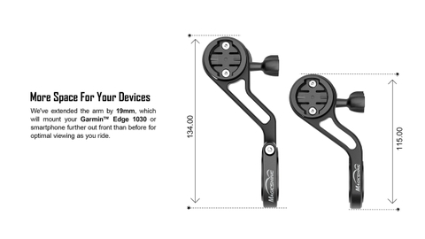 Gá xe đạp đa năng MAGICSHINE TTA v2 hỗ trợ tương thích đồng hồ Garmin, Wahoo, Polar, và Bryton, có thể treo Gopro và tất cả đèn xe đạp Magicshine