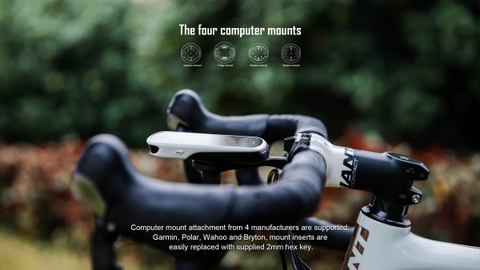 Gá xe đạp đa năng MAGICSHINE TTA v2 hỗ trợ tương thích đồng hồ Garmin, Wahoo, Polar, và Bryton, có thể treo Gopro và tất cả đèn xe đạp Magicshine