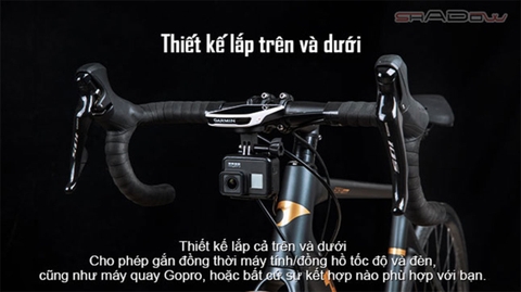 Gá xe đạp đa năng MAGICSHINE TTA v2 hỗ trợ tương thích đồng hồ Garmin, Wahoo, Polar, và Bryton, có thể treo Gopro và tất cả đèn xe đạp Magicshine
