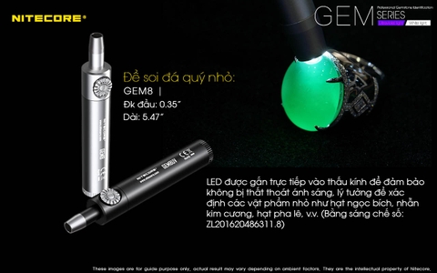 Đèn pin soi đá quý NITECORE GEM