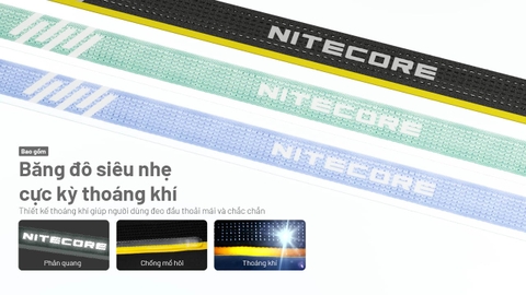 Đèn Pin Đội Đầu NITECORE HA23 UHE - 600lm, Siêu Nhẹ, Pin AAA