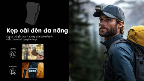 Đèn Pin Đội Đầu NITECORE HA23 UHE - 600lm, Siêu Nhẹ, Pin AAA