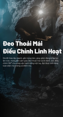 Đèn pin đội đầu NITECORE HC70 UHE sáng 1600 lumen chiếu xa 156m pin 6000mAH sạc USB C