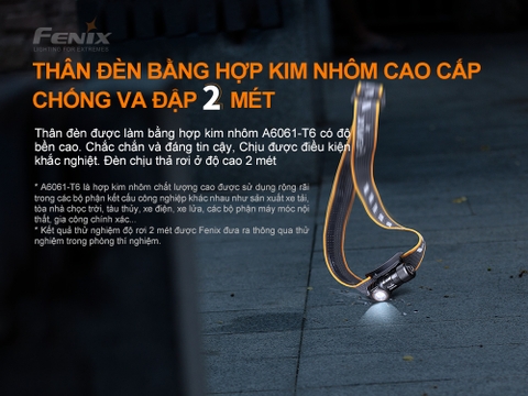 Đèn pin đội đầu FENIX HM50R V2.0 độ sáng 700 lumen chiếu xa 115m