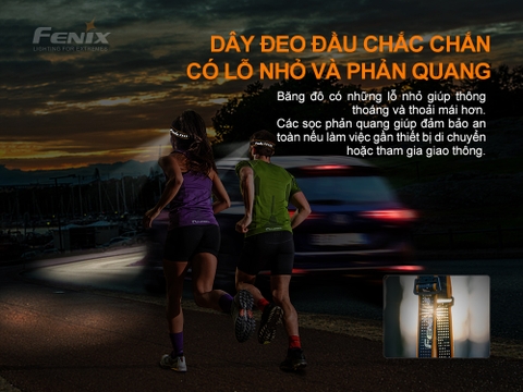 Đèn pin đội đầu FENIX HM50R V2.0 độ sáng 700 lumen chiếu xa 115m